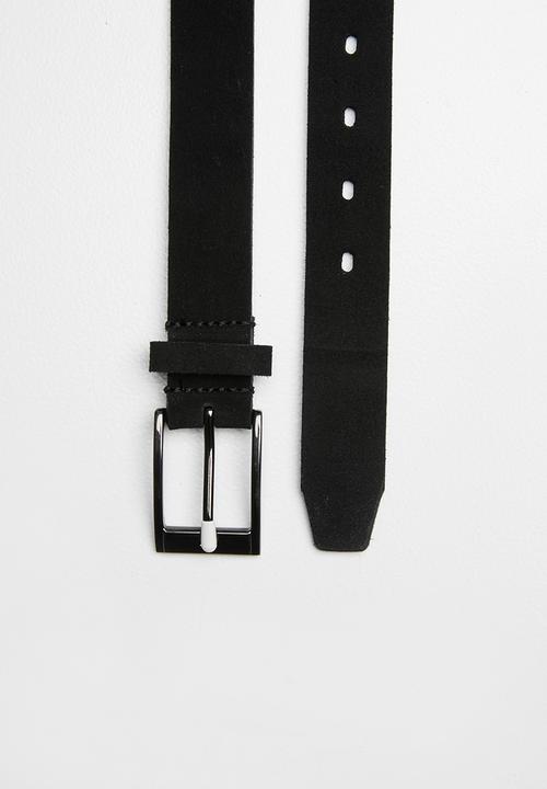 Superbalist - Busting suede belt - black