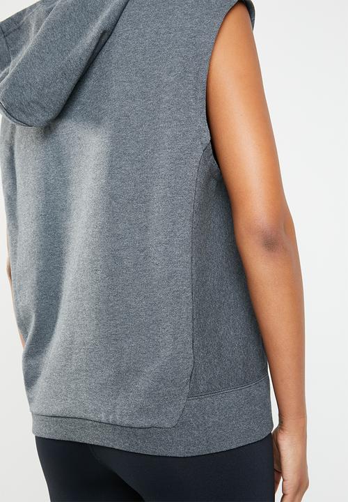 Reebok - Combat legacy sleeveless hoodie - grey