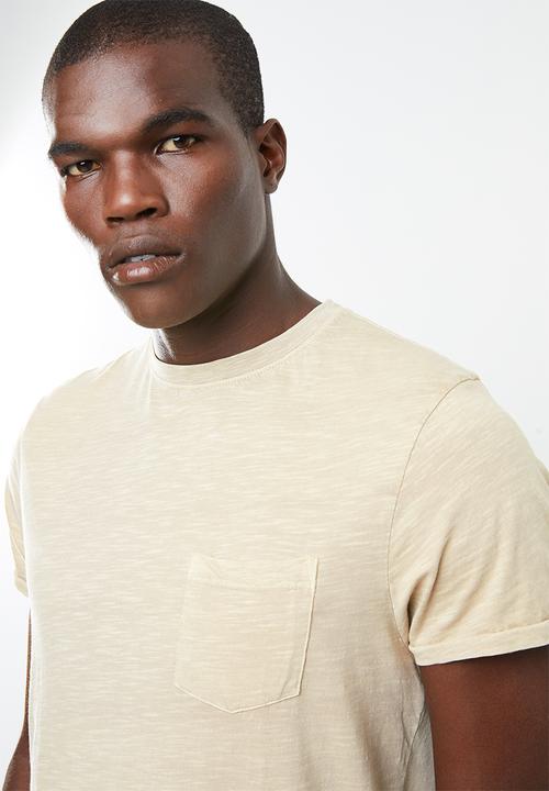 STYLE REPUBLIC - Soft pocket tee - beige