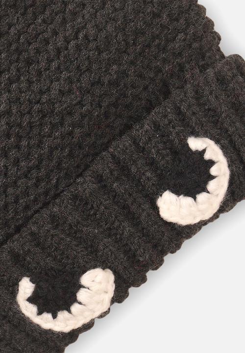 MINOTI - Knitted hat - charcoal 