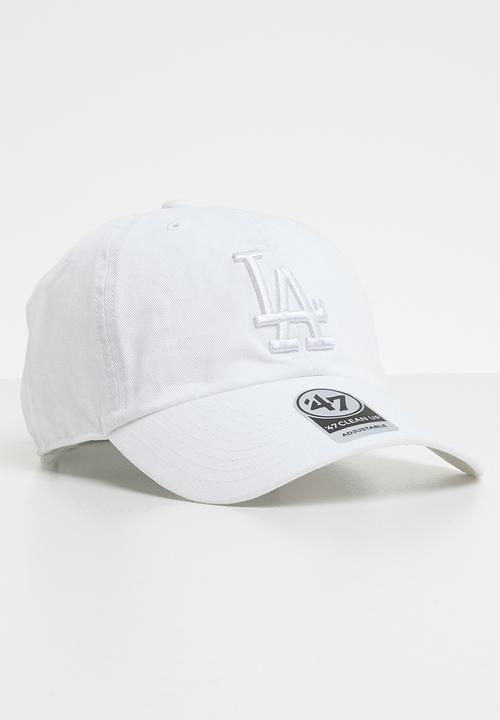 47 Brand - 47 Clean up wash strapback - LA Dodgers - white