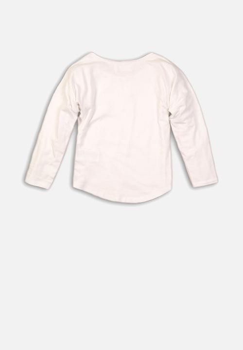 MINOTI - Girls long sleeve top - white