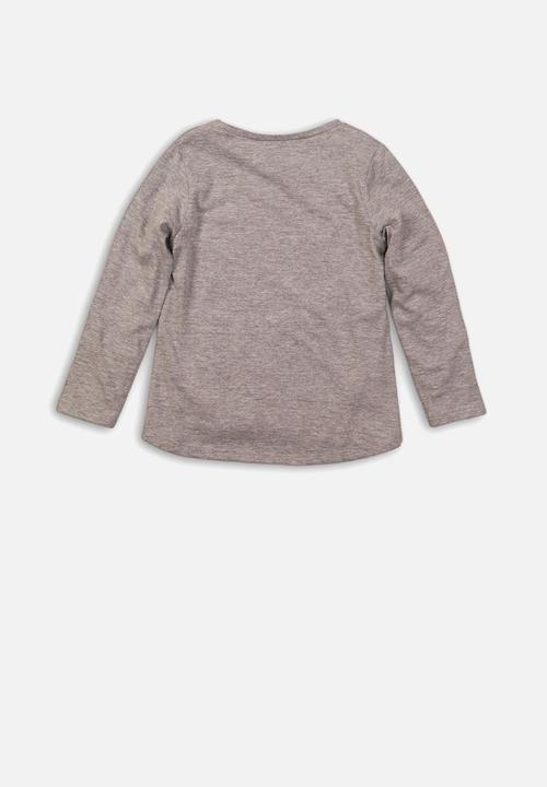 MINOTI - Girls long sleeve top - grey