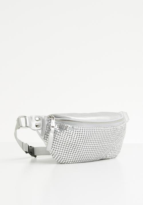 New Look - Chainmail bumbag - silver