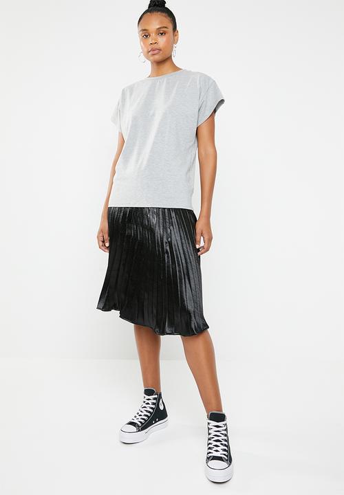 STYLE REPUBLIC - Boxy dropped shoulder T-shirt - grey