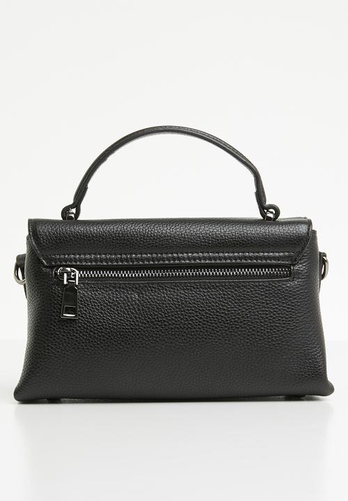 STYLE REPUBLIC - Leather chain detail tote - black