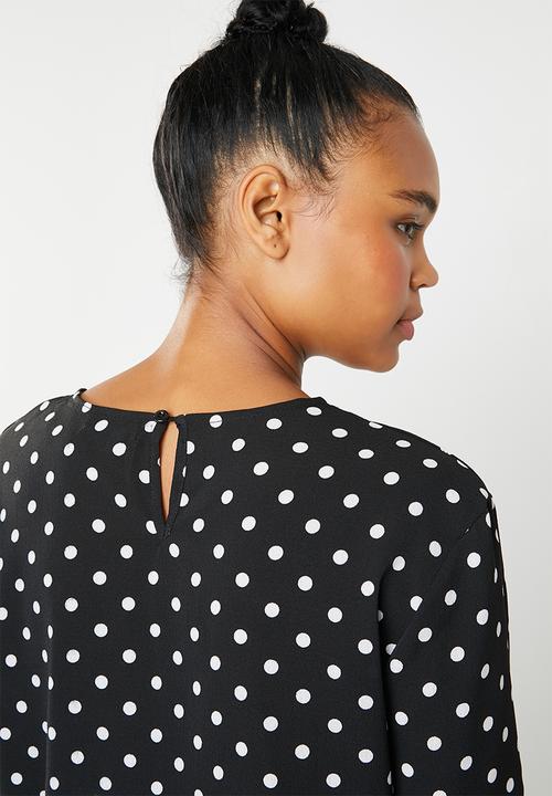 dailyfriday - Printed blouse - black