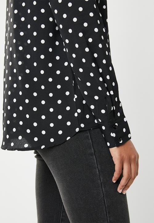 dailyfriday - Printed blouse - black