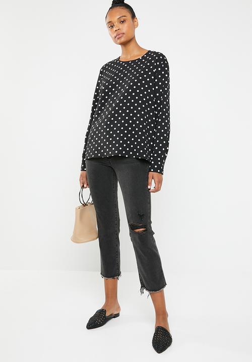 dailyfriday - Printed blouse - black