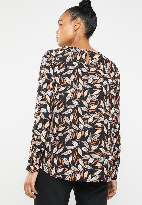 dailyfriday - Printed blouse - black