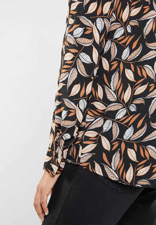 dailyfriday - Printed blouse - black