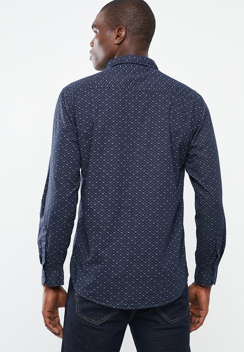 STYLE REPUBLIC - Pyramid print shirt - navy 