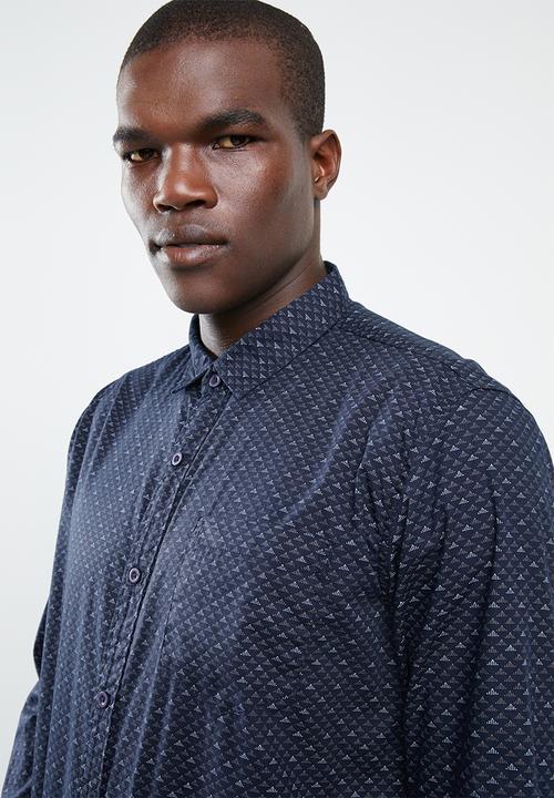 STYLE REPUBLIC - Pyramid print shirt - navy 