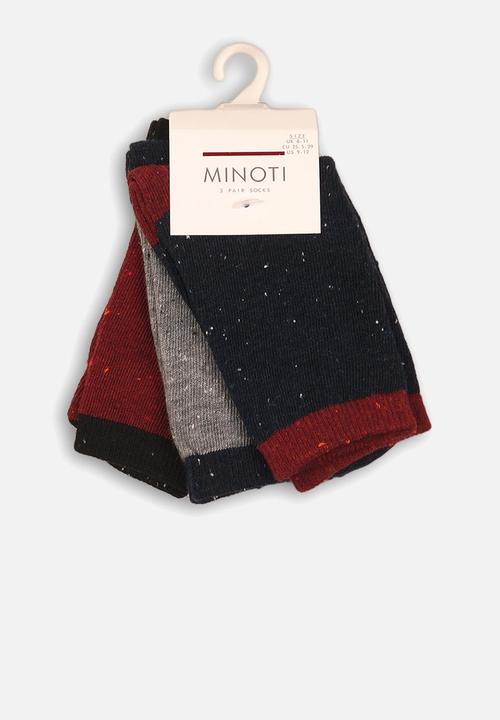 MINOTI - 3 pack ankle socks - multi 