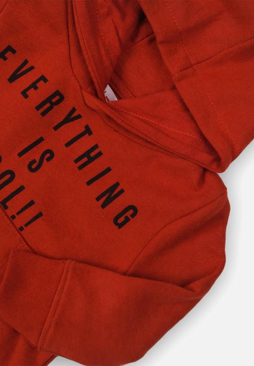 MINOTI - Baby boys hooded top - rust 