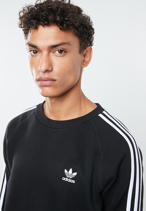 adidas Originals - 3-Stripes crew sweater - black & white