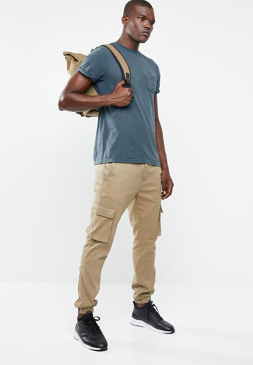 STYLE REPUBLIC - Soft pocket tee - charcoal