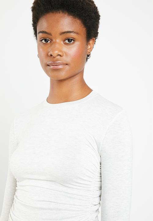 Superbalist - Ruched detail top - grey