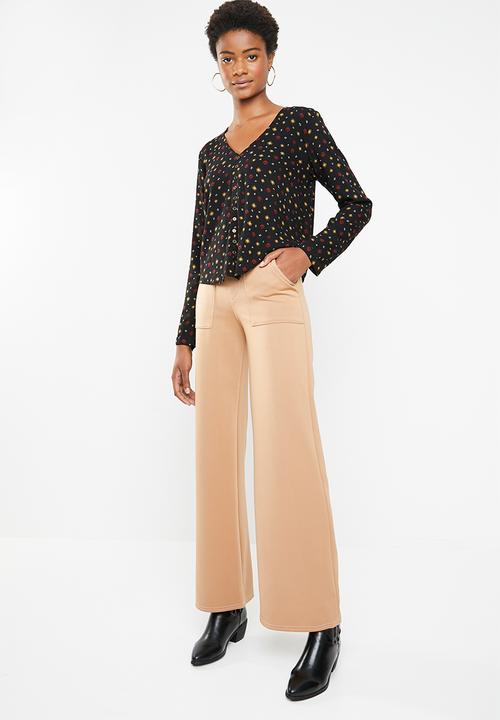 Superbalist - Boho button front blouse - black 