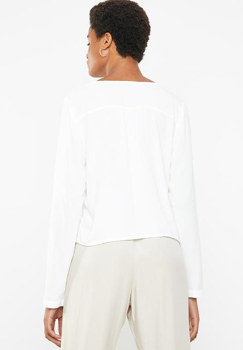 Superbalist - Boho button front blouse - white