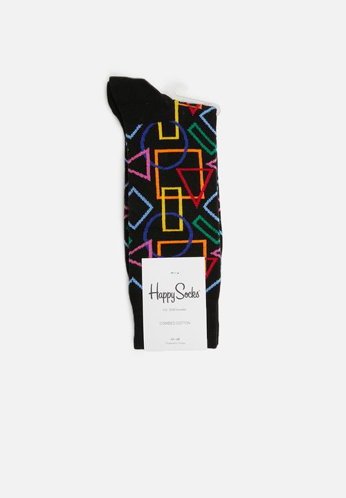 Happy Socks - Geo socks - black