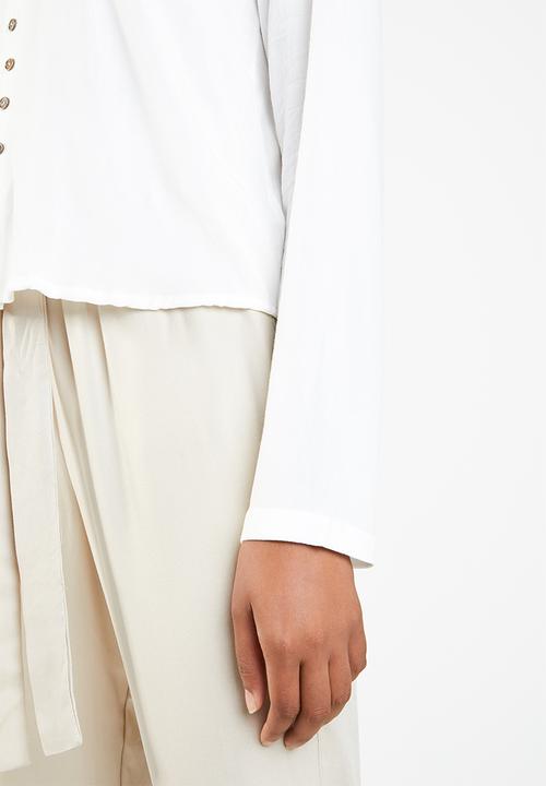 Superbalist - Boho button front blouse - white