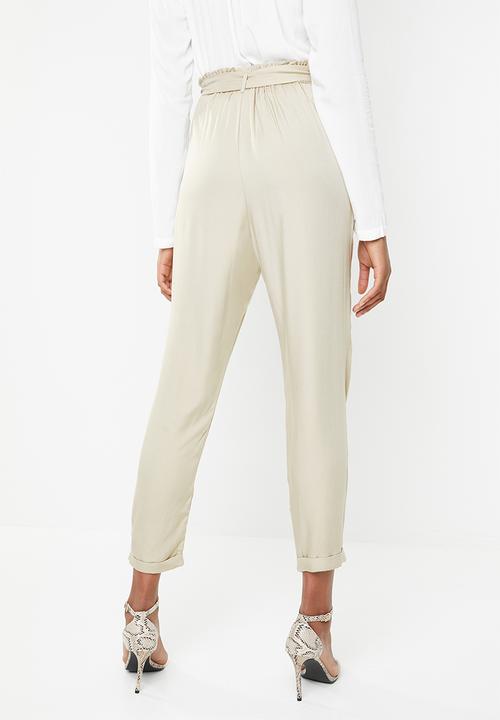 Superbalist - Paperbag straight leg - neutral