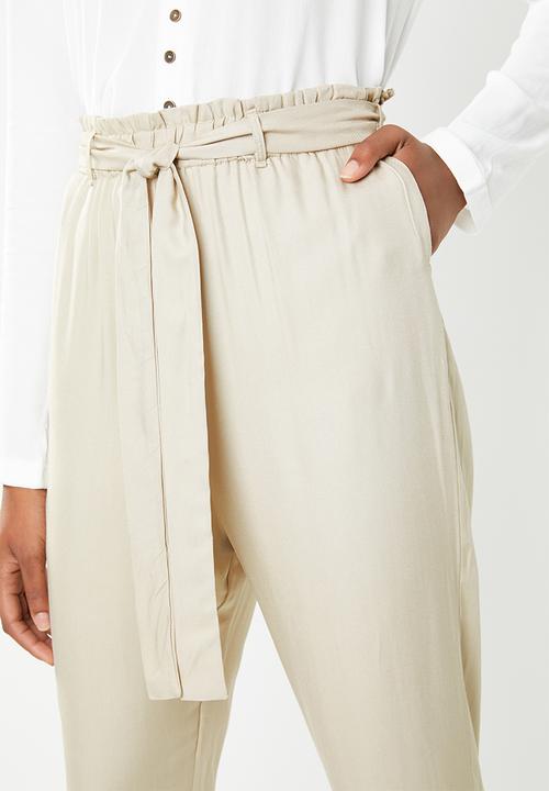 Superbalist - Paperbag straight leg - neutral