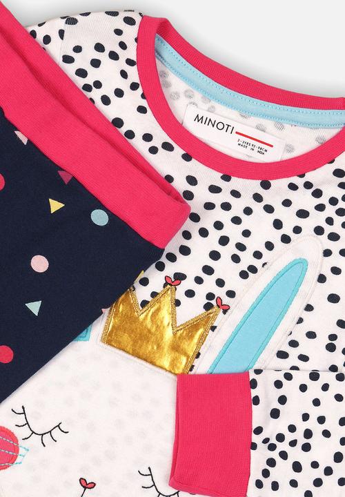 MINOTI - Aop long sleeve pyjama set - multi 