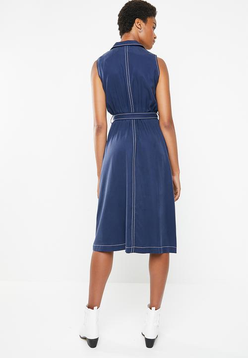 Superbalist - Tencel utility formal dress - navy