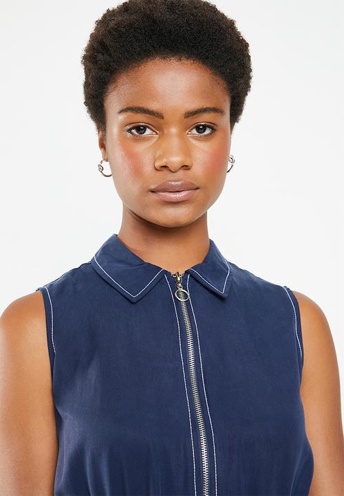 Superbalist - Tencel utility formal dress - navy