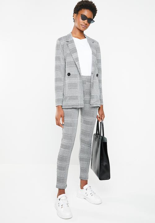 Superbalist - Mid rise tregging - black & white