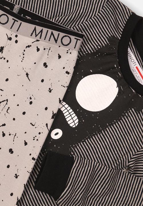 MINOTI - Silly monster pyjama set - grey