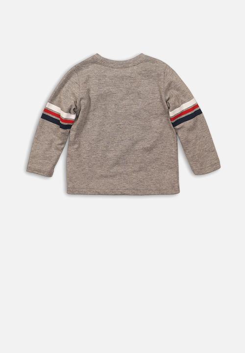 MINOTI - New York long sleeve top - grey