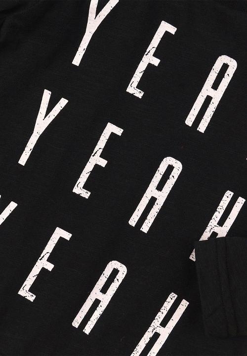 MINOTI - Yeah yeah long sleeve top - black