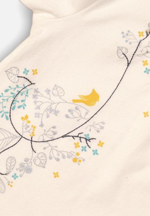 MINOTI - 2 piece long sleeve top & tutu set - cream & grey