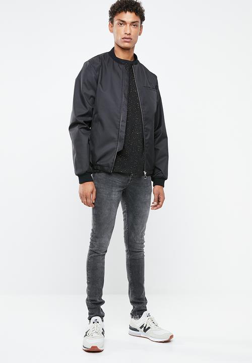 New Look - Spray wash short sleeve tee - black
