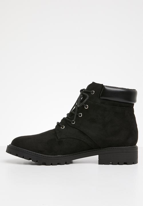 Superbalist - Jamie lace up boot - black