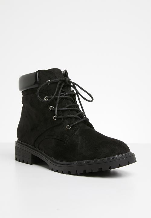 Superbalist - Jamie lace up boot - black