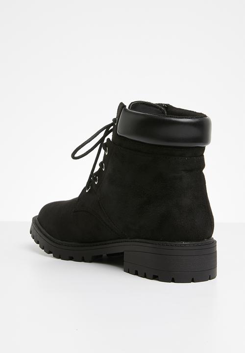 Superbalist - Jamie lace up boot - black