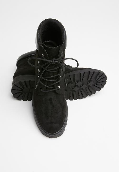 Superbalist - Jamie lace up boot - black