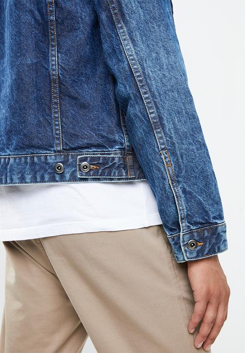 Superbalist - Fashion Slim Denim Trucker Jacket - blue