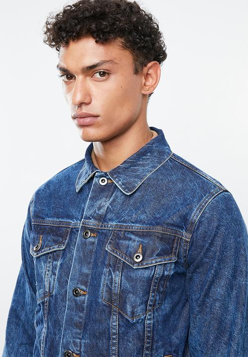 Superbalist - Fashion Slim Denim Trucker Jacket - blue