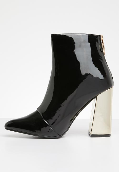 Superbalist - Piper ankle boot - black & gold