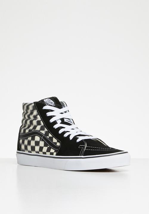 Vans - SK8-Hi - blur check black & classic white