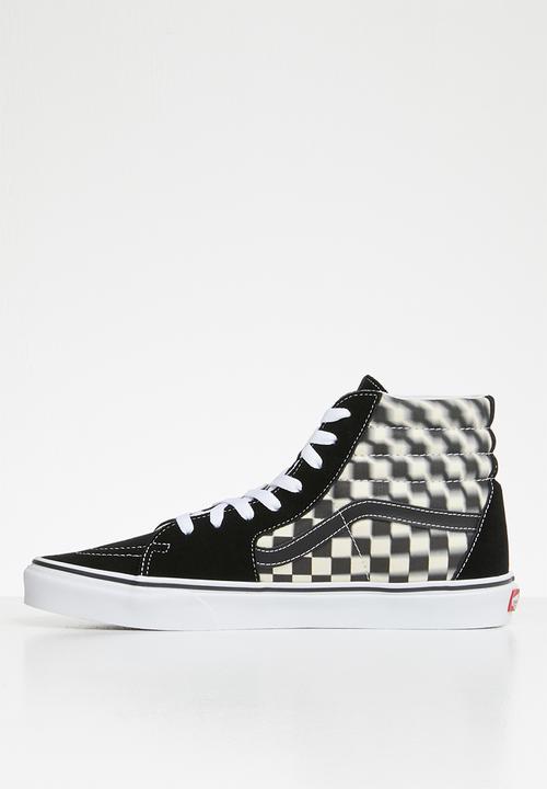 Vans - SK8-Hi - blur check black & classic white