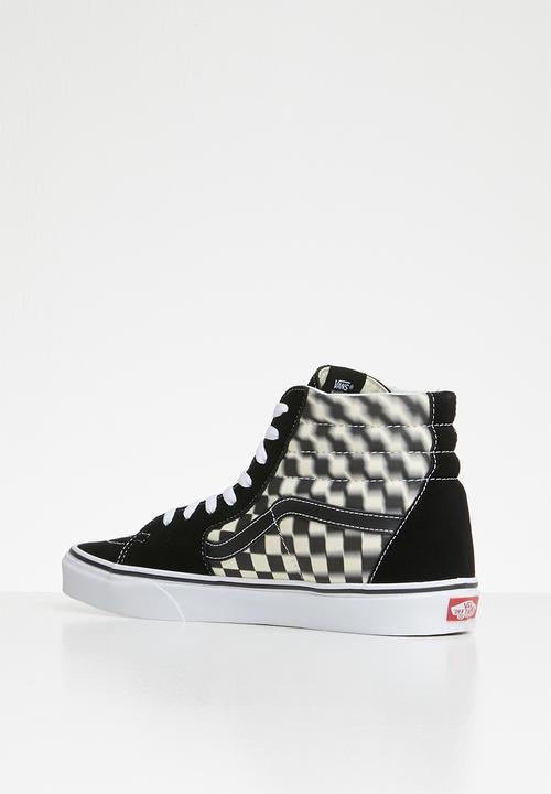 Vans - SK8-Hi - blur check black & classic white