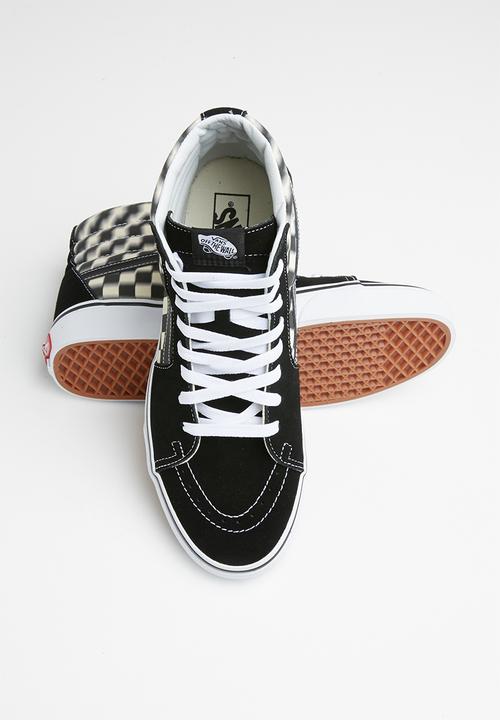 Vans - SK8-Hi - blur check black & classic white