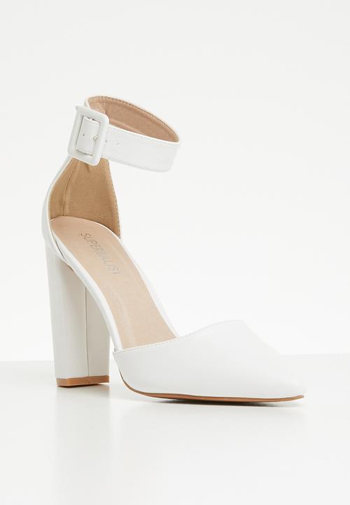 Superbalist - Farrah ankle strap heel - white
