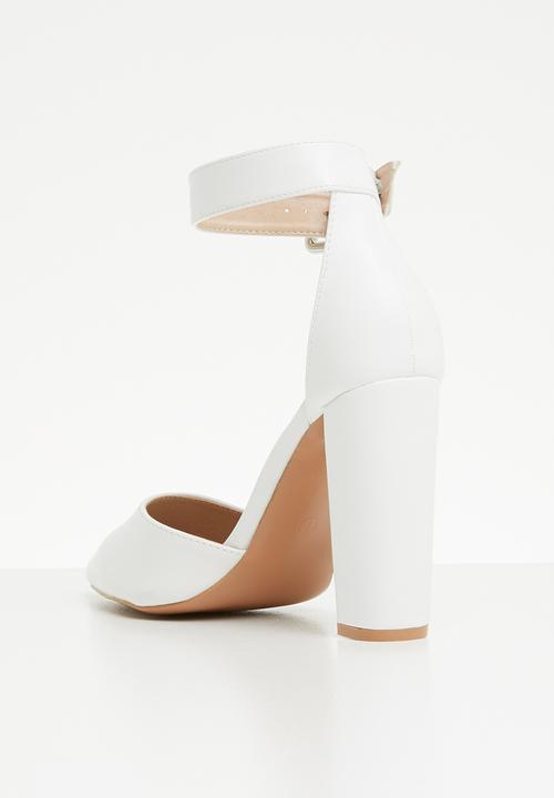 Superbalist - Farrah ankle strap heel - white